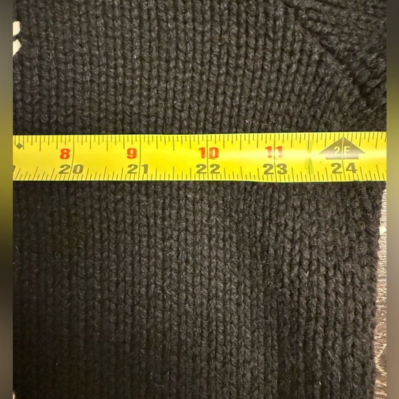 Polo by Ralph Lauren Black Snowflake Cardigan Sweater - Picture 6 of 6